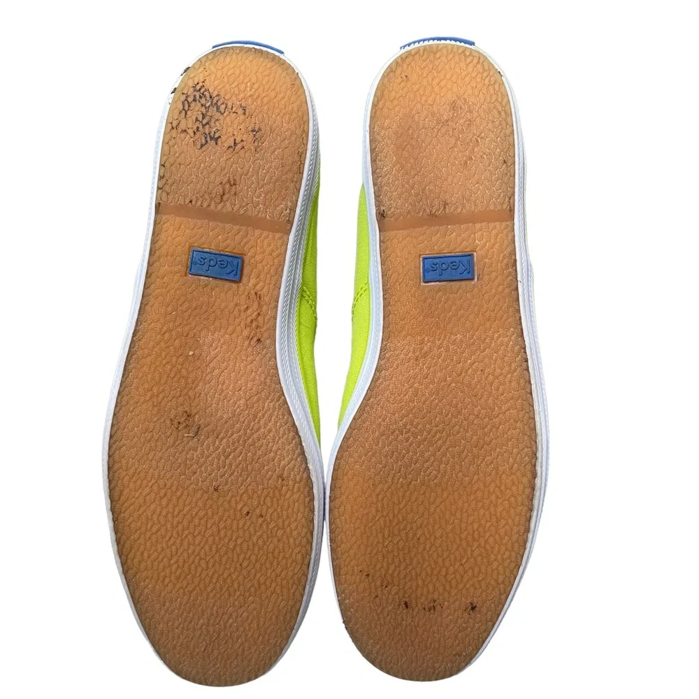 Keds Classic Canvas Sneaker in Neon Green